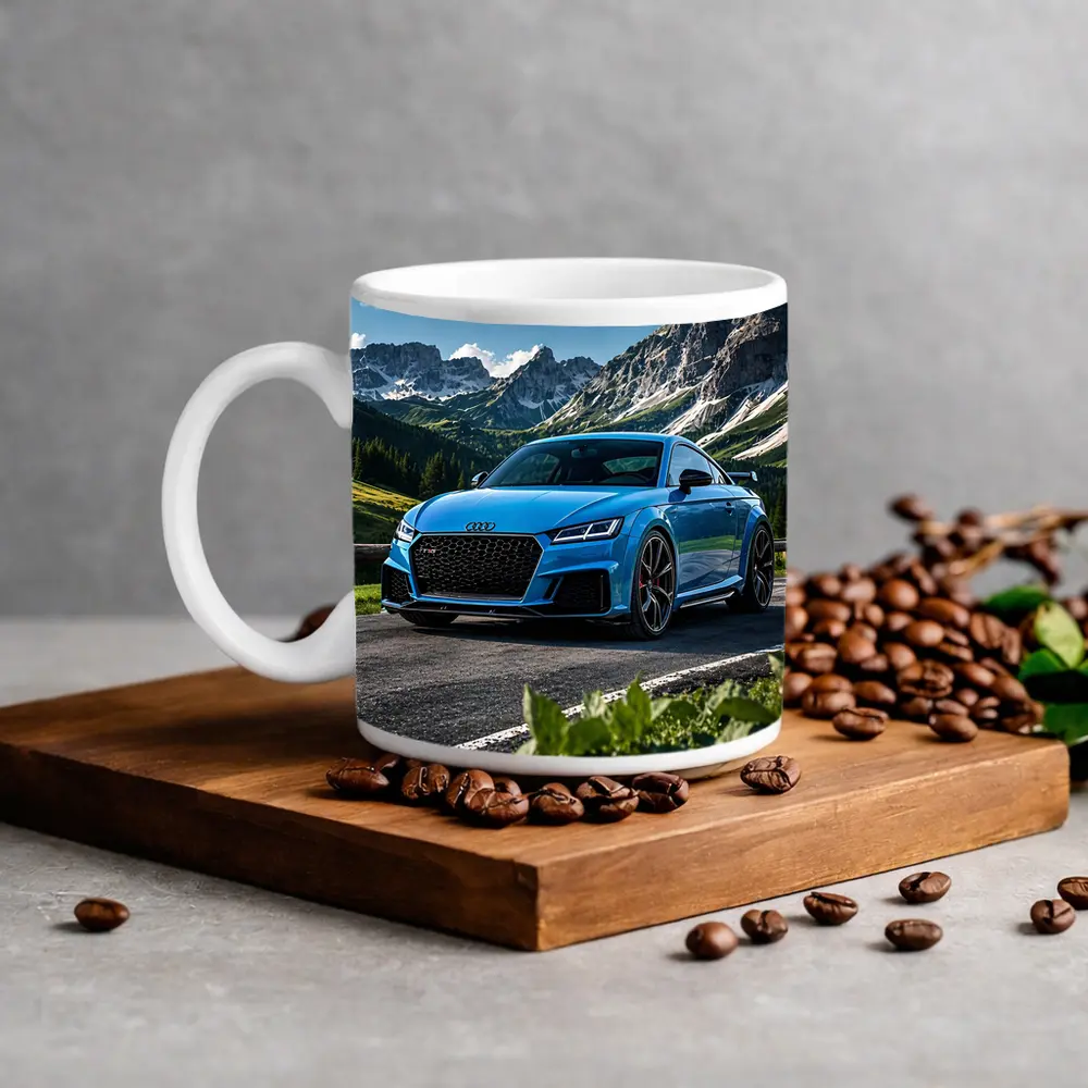 Audi TT RS Blue Mountain Road Scenery – Mugs