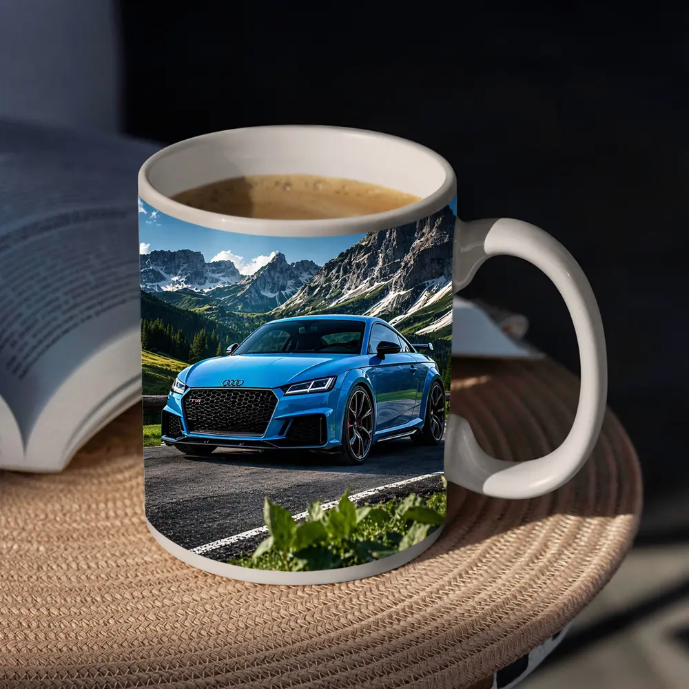 Audi TT RS Blue Mountain Road Scenery – Mugs
