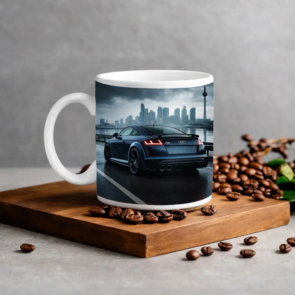Audi TT RS Dark Rainy City Street – Mugs