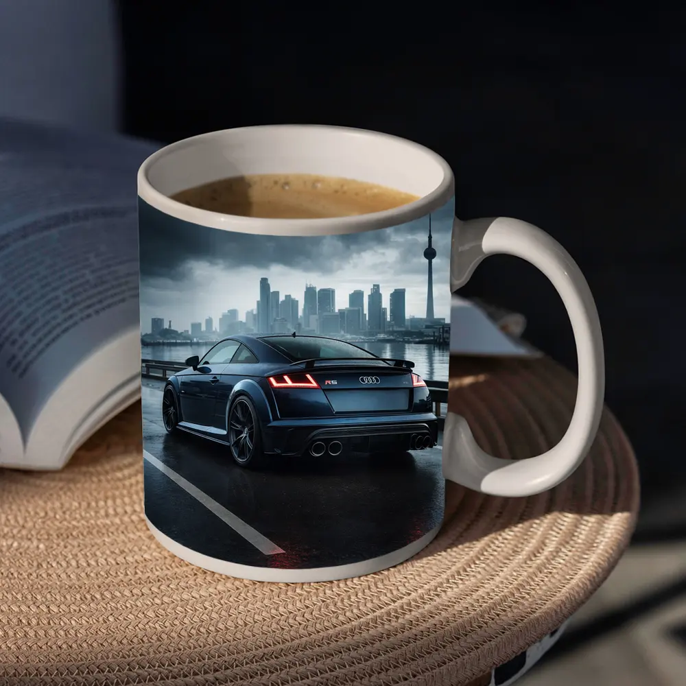 Audi TT RS Dark Rainy City Street – Mugs