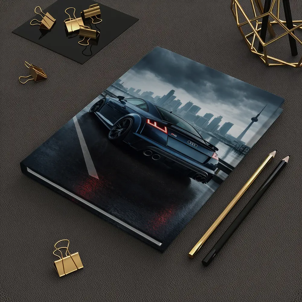 Audi TT RS Dark Rainy City Street – Notebooks