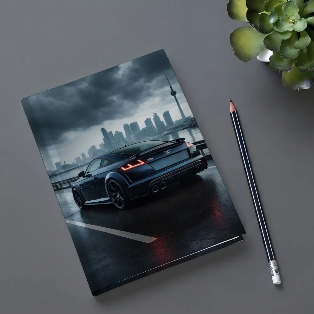 Audi TT RS Dark Rainy City Street – Notebooks