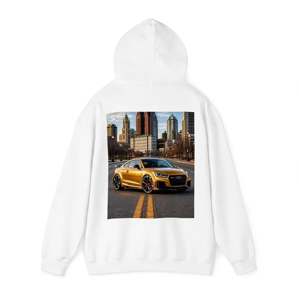 Audi TT RS Gold City Street Scene – Hoodies