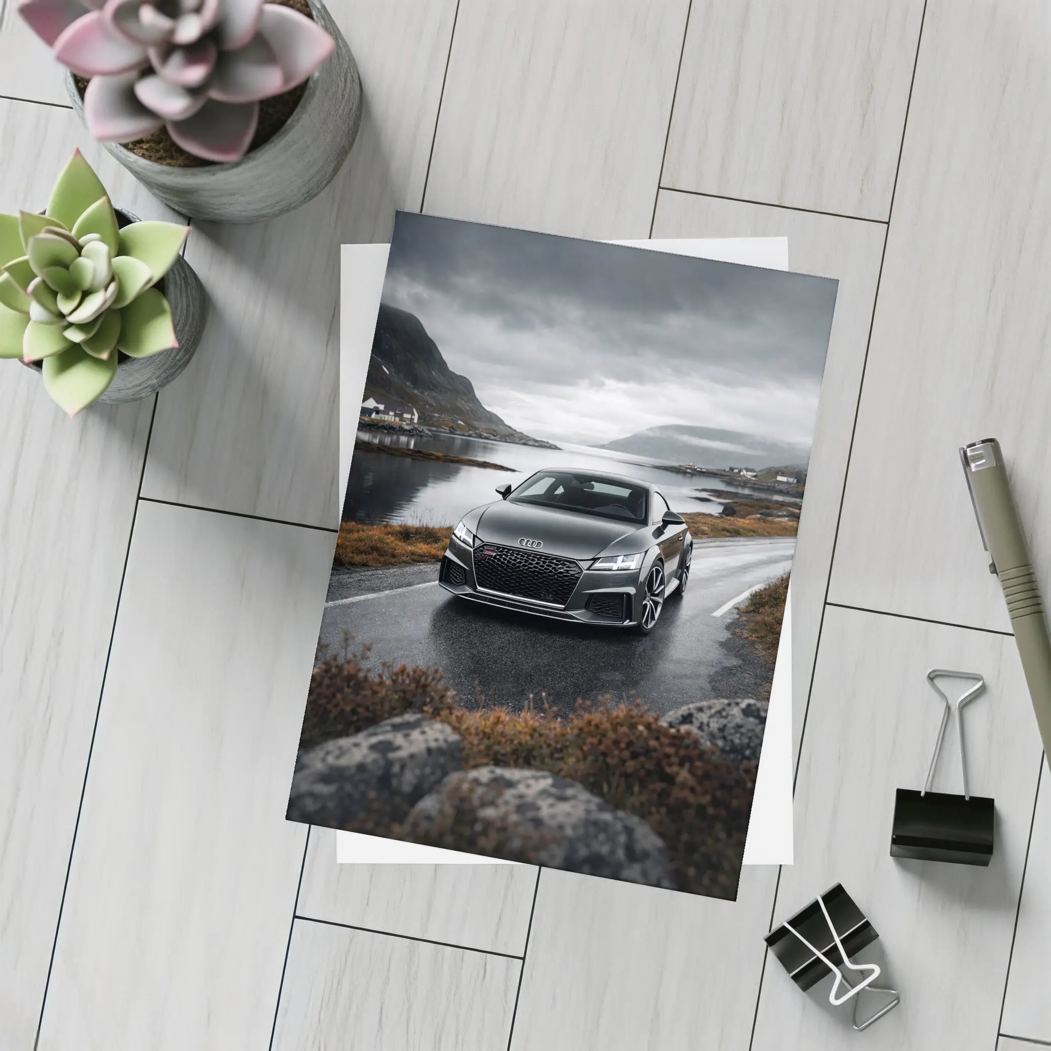 Audi TT RS On Moody Coastal Road – Postcards