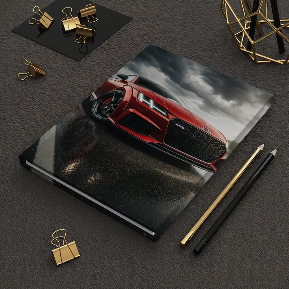 Audi TT RS Red Car Stormy Skies – Notebooks