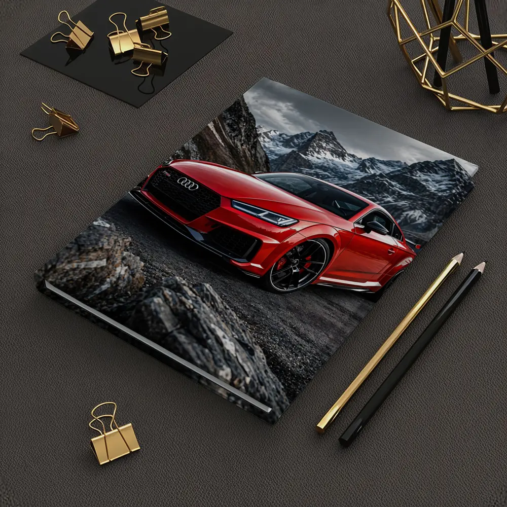 Audi TT RS Red Mountain Rocky Backdrop – Notebooks