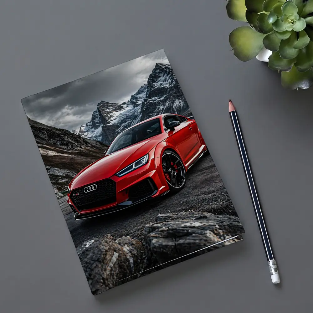 Audi TT RS Red Mountain Rocky Backdrop – Notebooks