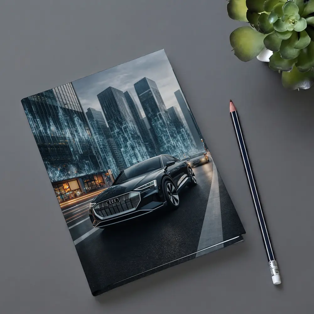 Audi Q4 Electric SUV Futuristic City Night – Notebooks