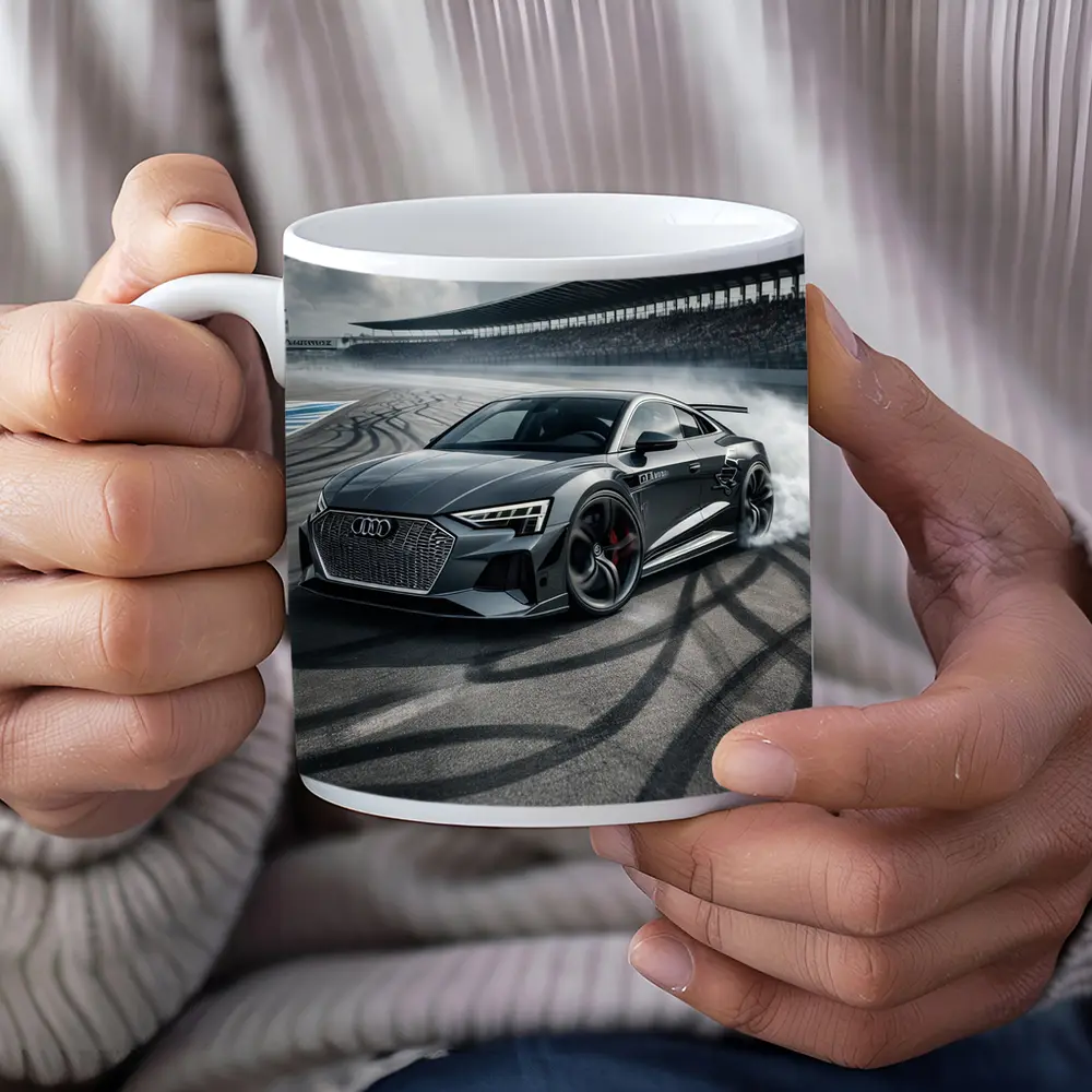 Audi E-Tron GT Drifting On Race Track – Mugs