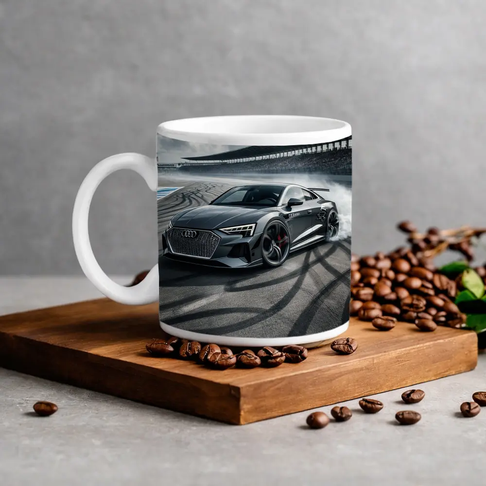 Audi E-Tron GT Drifting On Race Track – Mugs