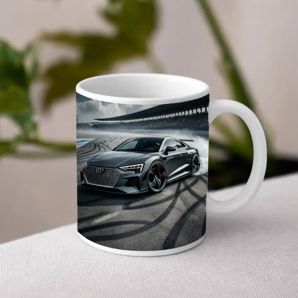 Audi E-Tron GT Drifting On Race Track – Mugs