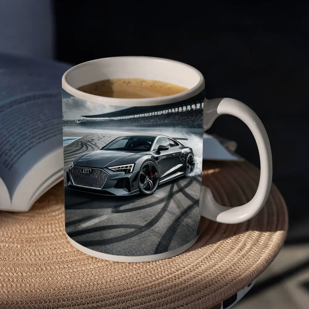 Audi E-Tron GT Drifting On Race Track – Mugs