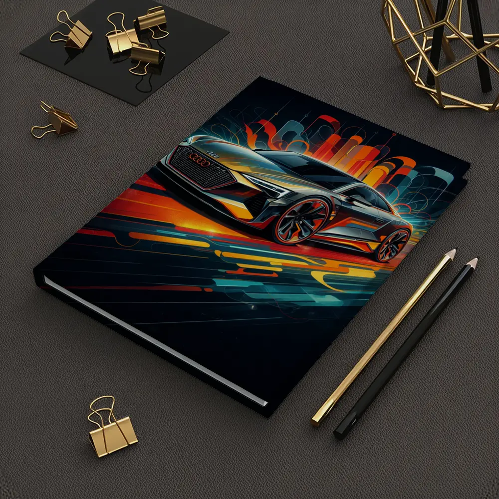 Audi E-Tron GT Abstract Neon Art – Notebooks