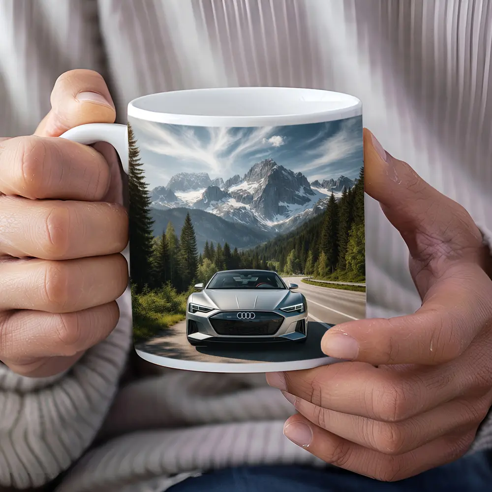 Audi E Tron GT Alpine Mountain Road – Mugs