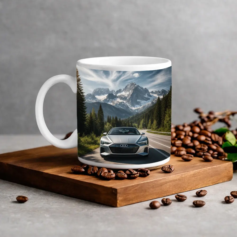 Audi E Tron GT Alpine Mountain Road – Mugs