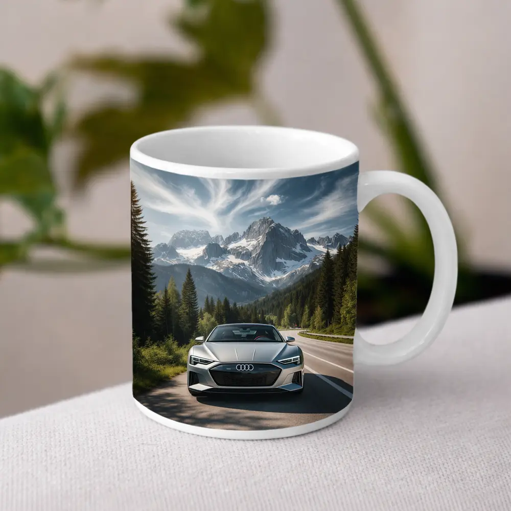 Audi E Tron GT Alpine Mountain Road – Mugs