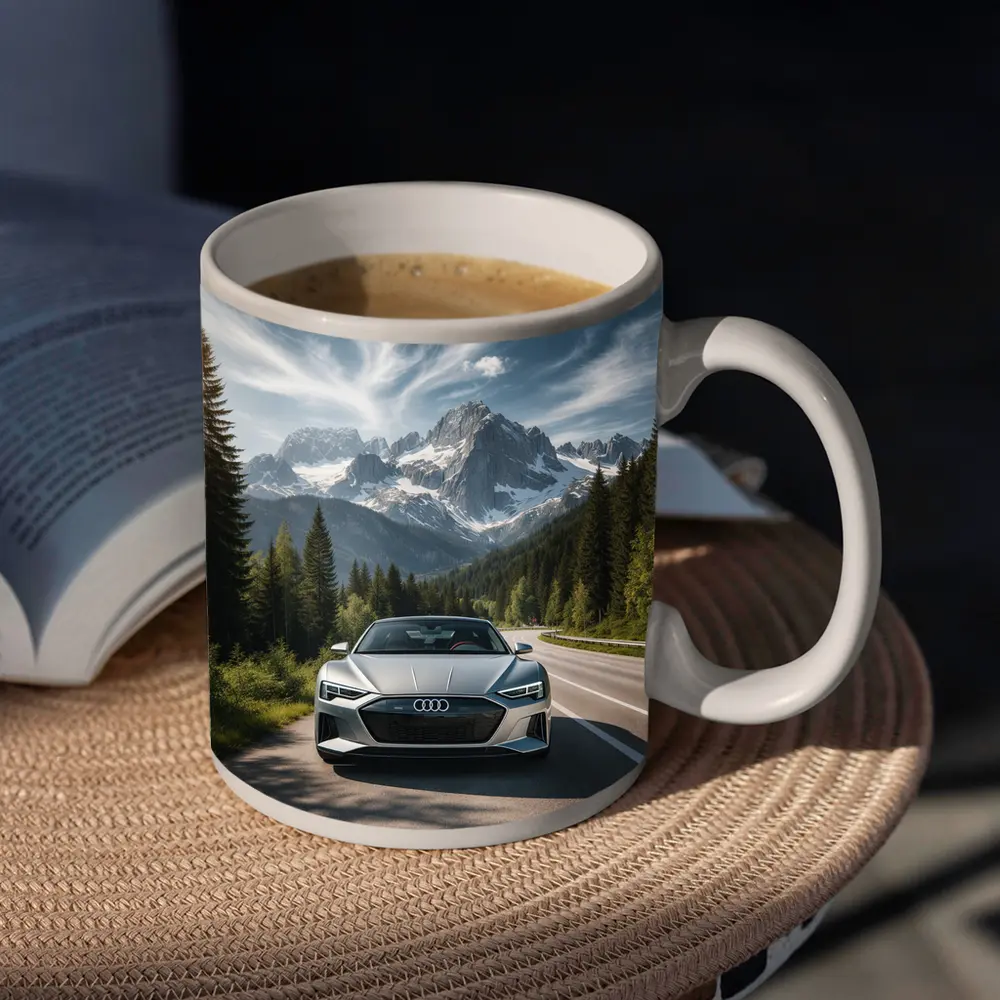 Audi E Tron GT Alpine Mountain Road – Mugs