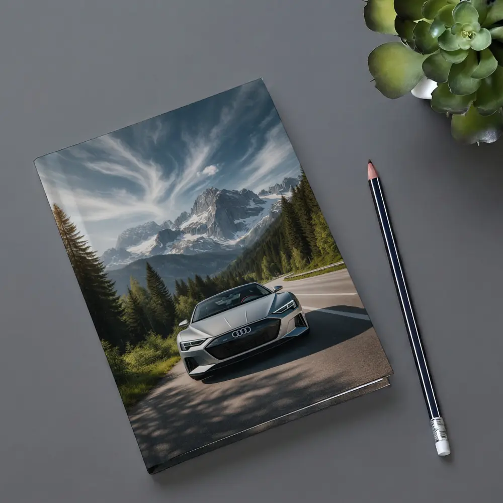 Audi E Tron GT Alpine Mountain Road – Notebooks