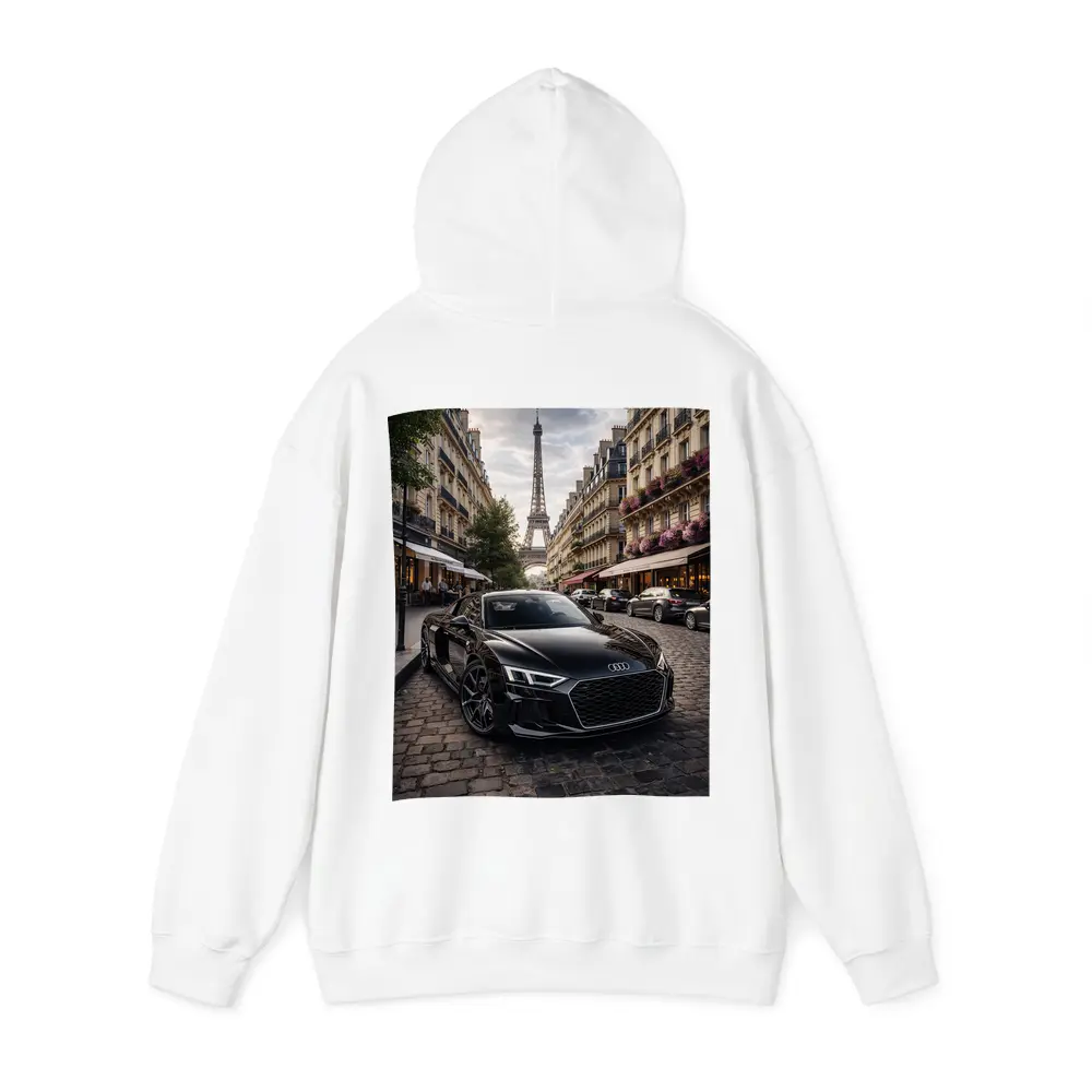 Audi R8 Black Sports Car Paris Street – Hoodies