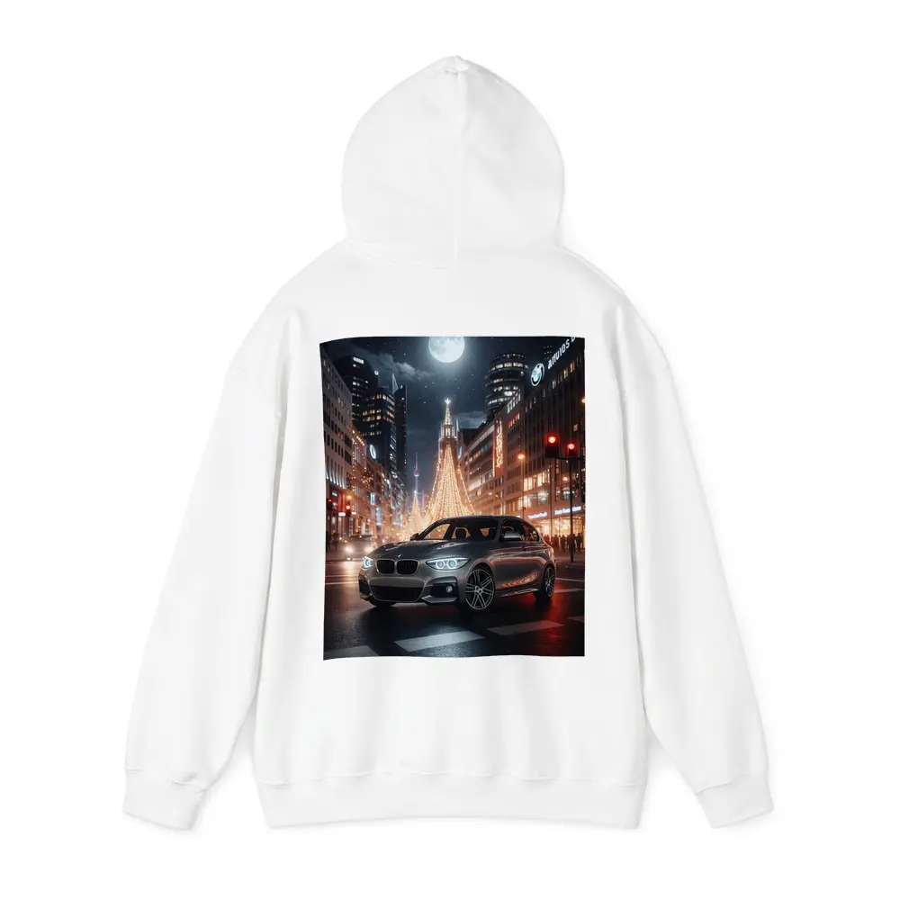 BMW 1 Series Night City Street Scene – Hoodies
