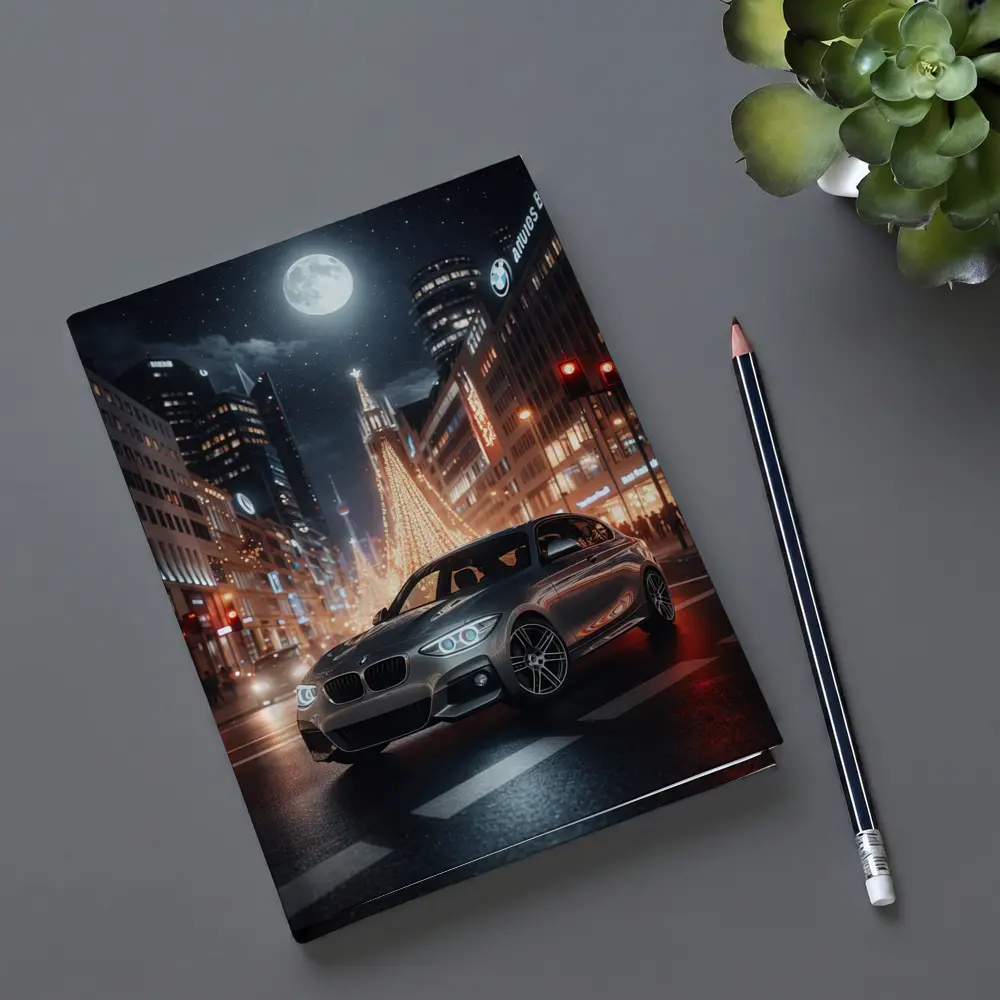 BMW 1 Series Night City Street Scene – Notebooks