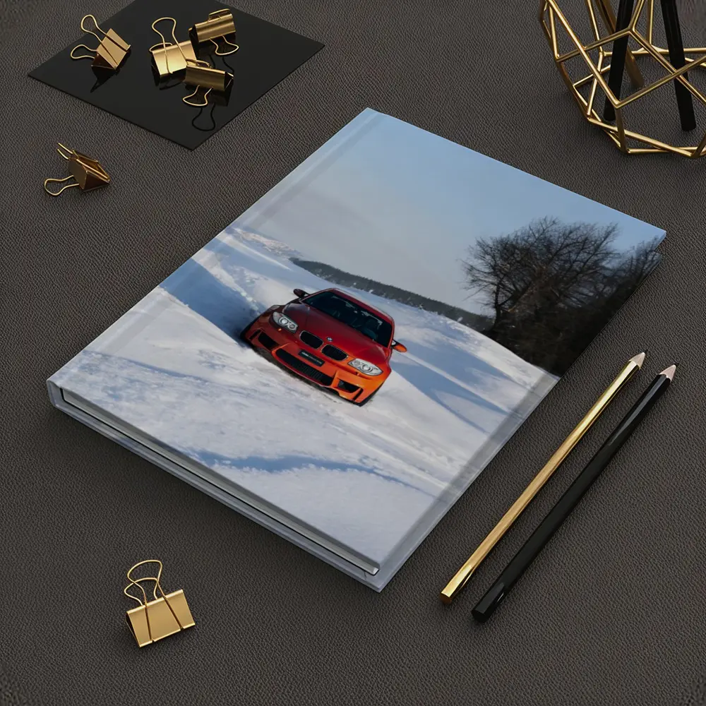 BMW 1M Coupe Orange Snow Winter Drive – Notebooks