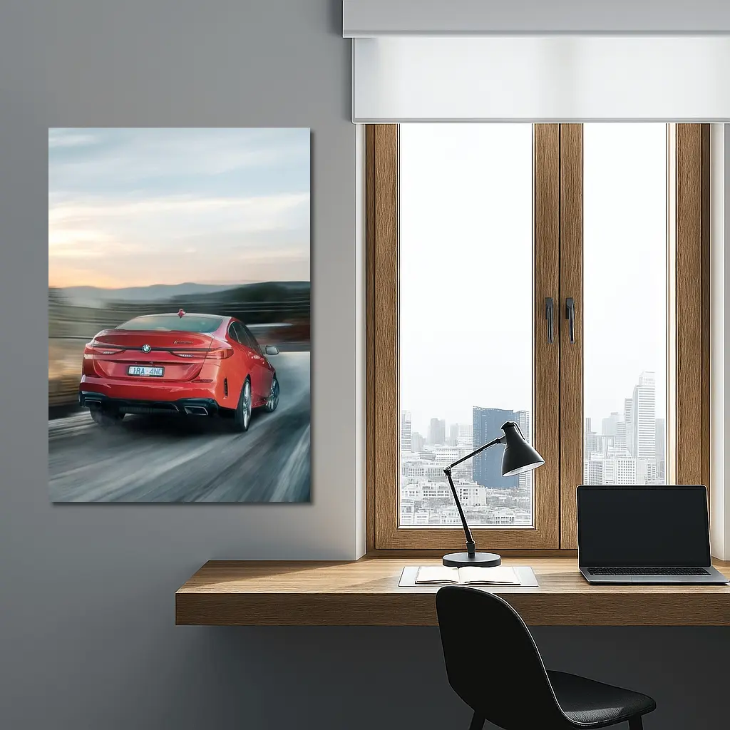 BMW 2 Gran Coupe Red Road Speed – Wall Art