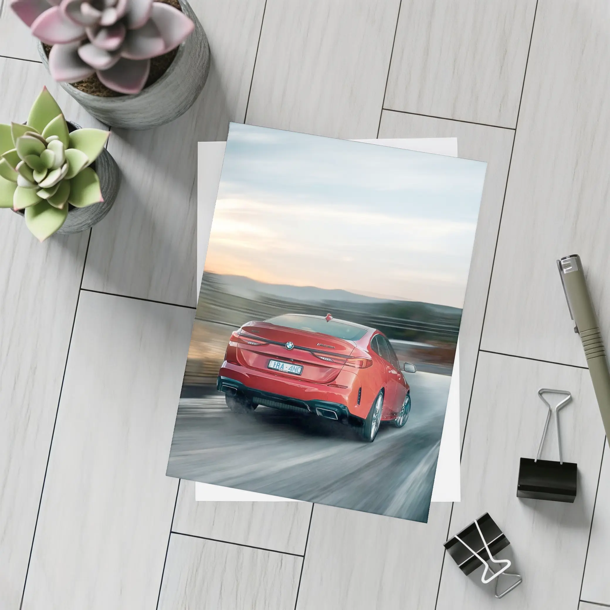 BMW 2 Gran Coupe Red Road Speed – Postcards