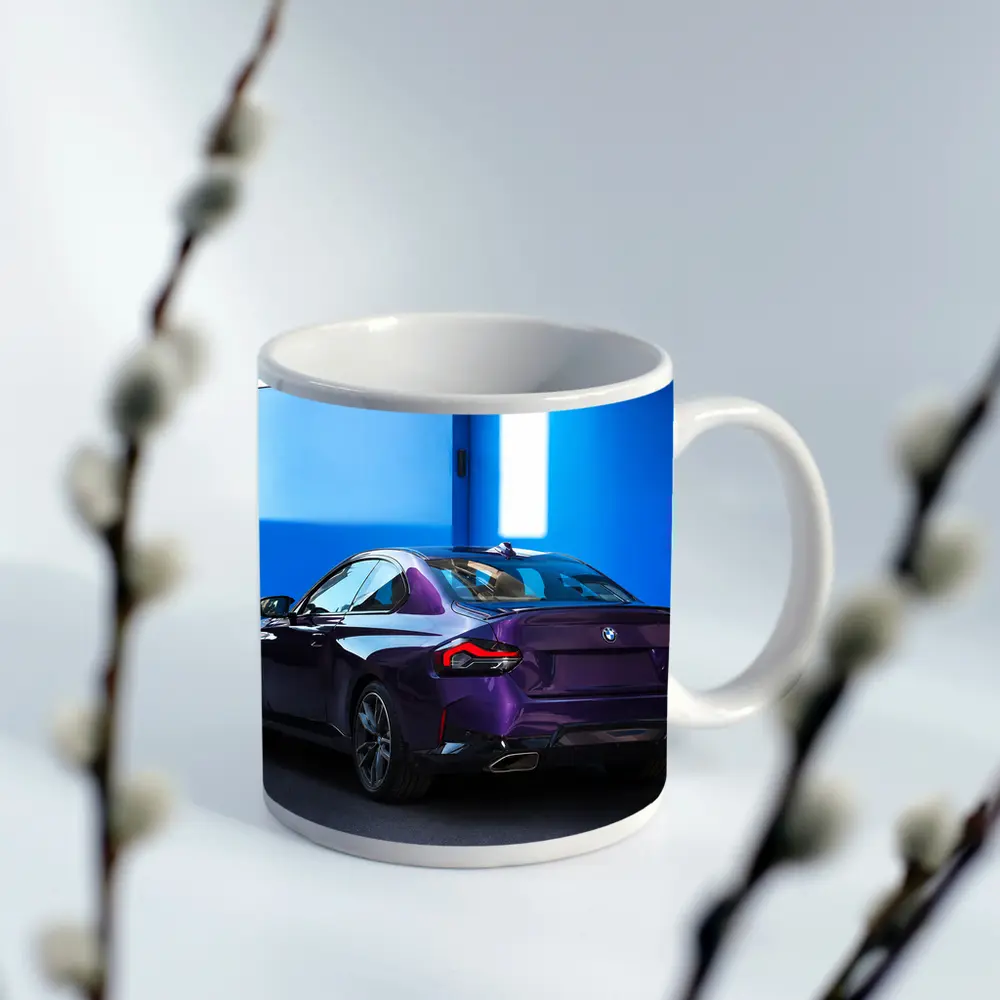 BMW 2 Series Coupe Purple Blue Wall – Mugs