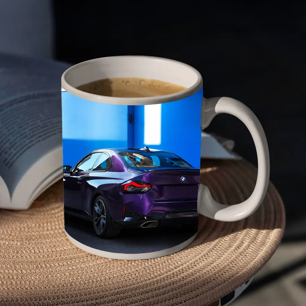 BMW 2 Series Coupe Purple Blue Wall – Mugs