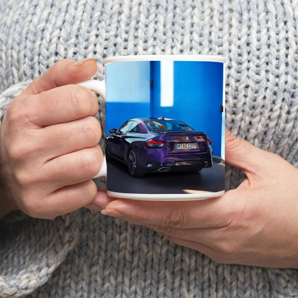 BMW 2 Series Coupe Purple Blue Wall – Mugs