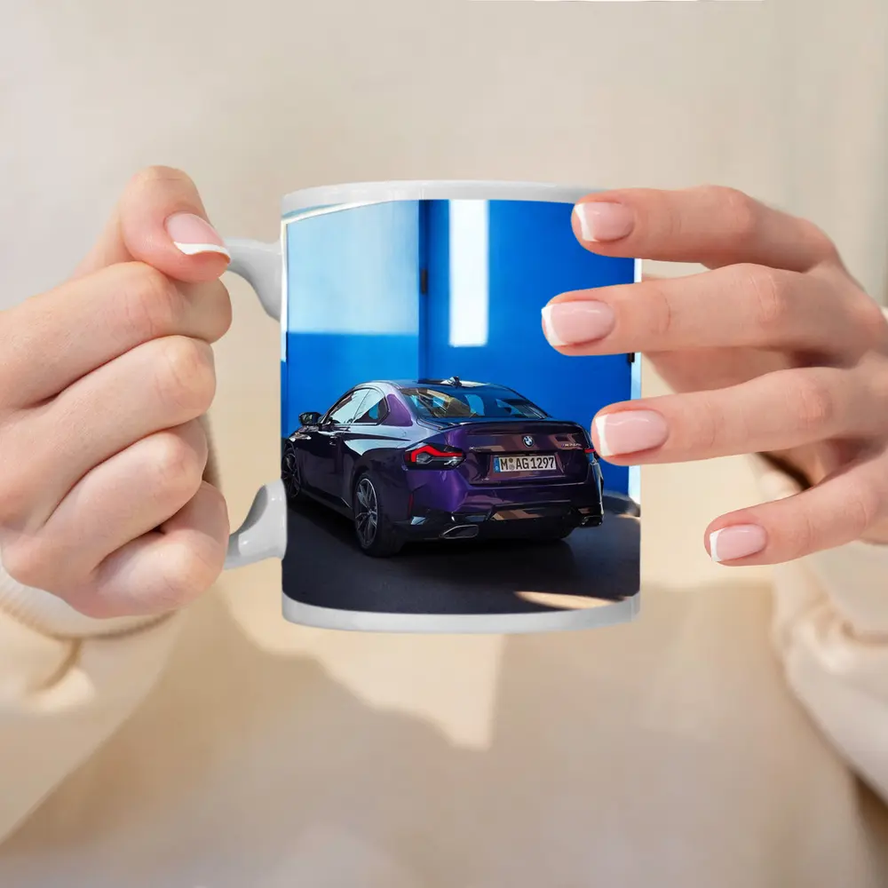BMW 2 Series Coupe Purple Blue Wall – Mugs