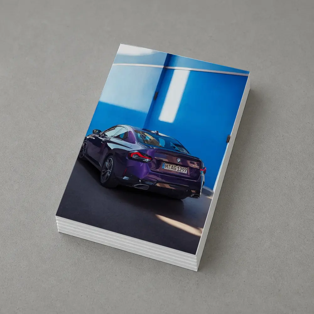 BMW 2 Series Coupe Purple Blue Wall – Postcards