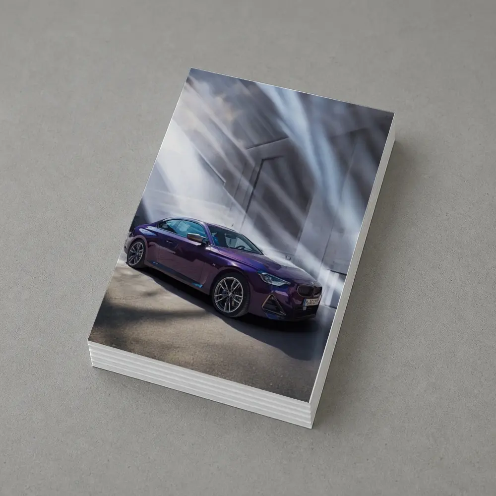 BMW 2 Series Coupe Purple Indoor Light – Postcards