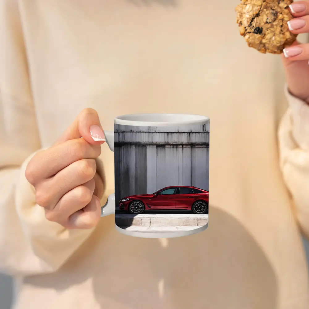 BMW 2 Series Gran Coupe Red Concrete Wall – Mugs