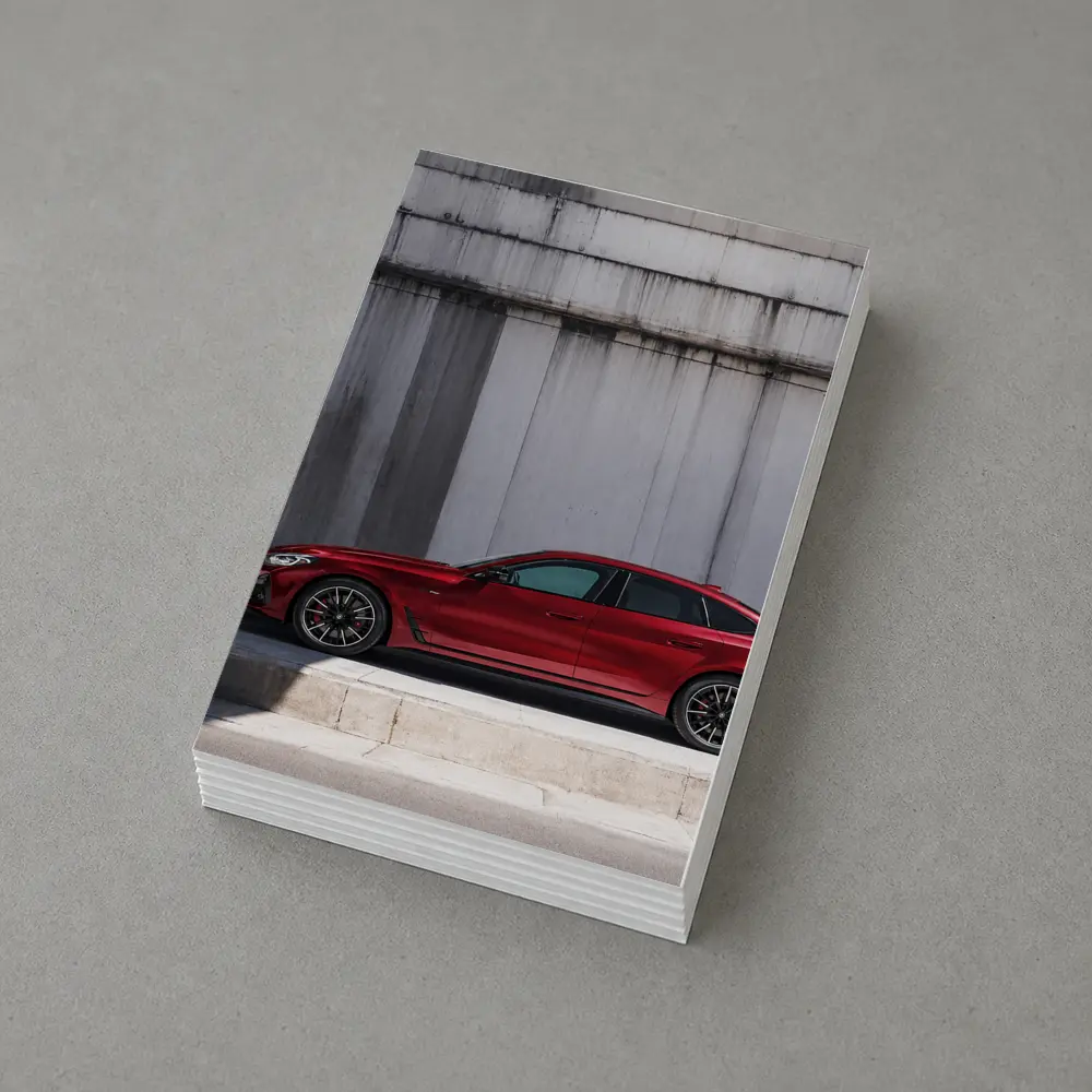 BMW 2 Series Gran Coupe Red Concrete Wall – Postcards