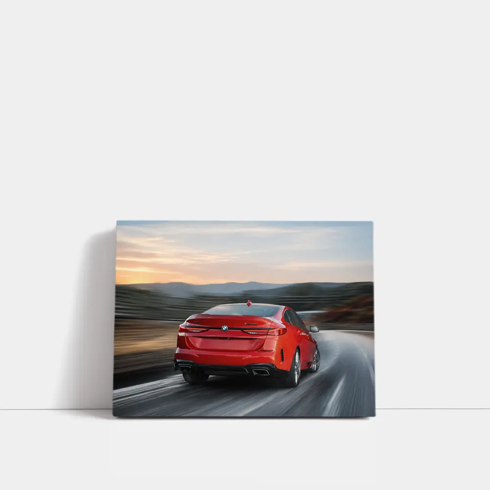 BMW 2 Series Gran Coupe Red Highway Drive – Wall Art