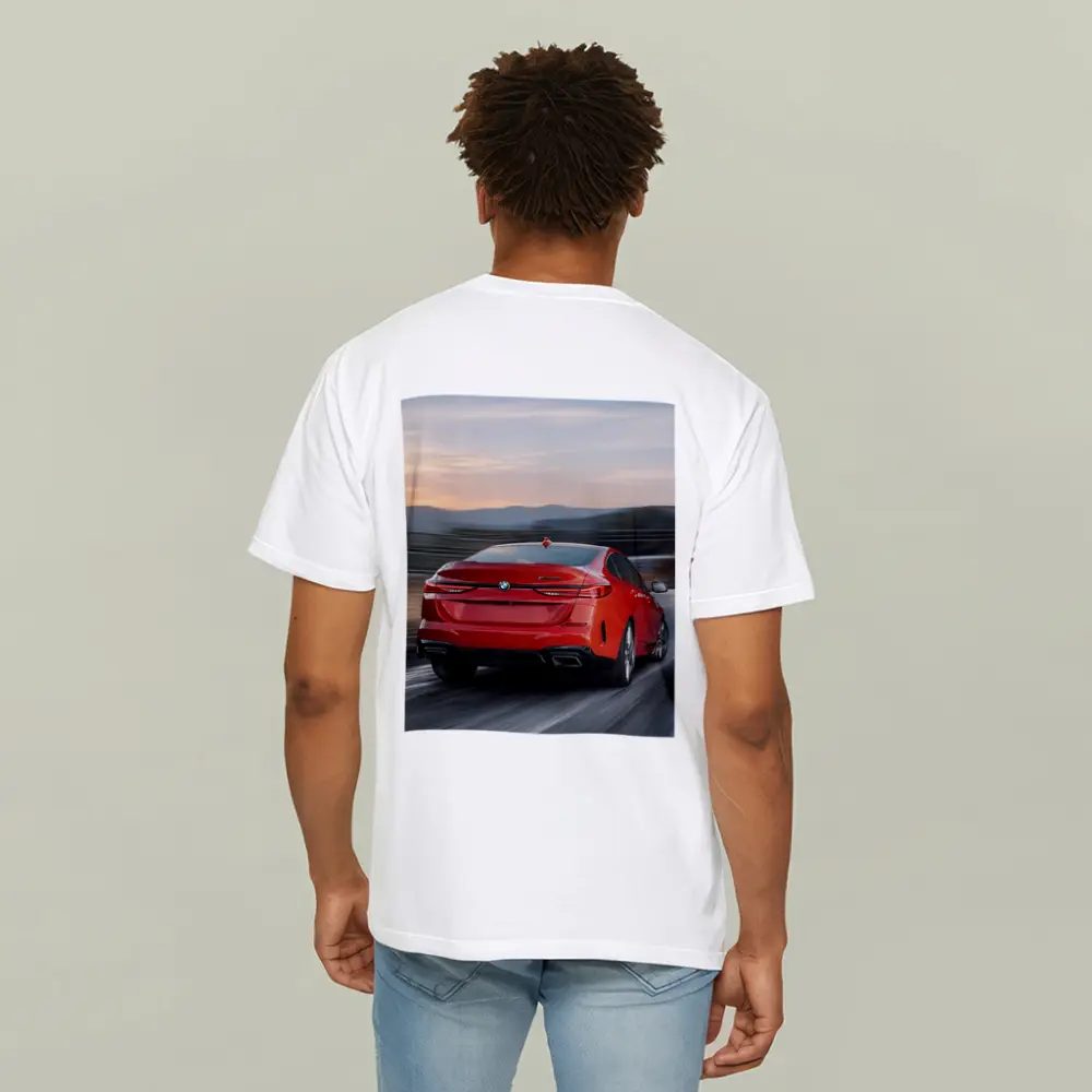 BMW 2 Series Gran Coupe Red Highway Drive – T-Shirts
