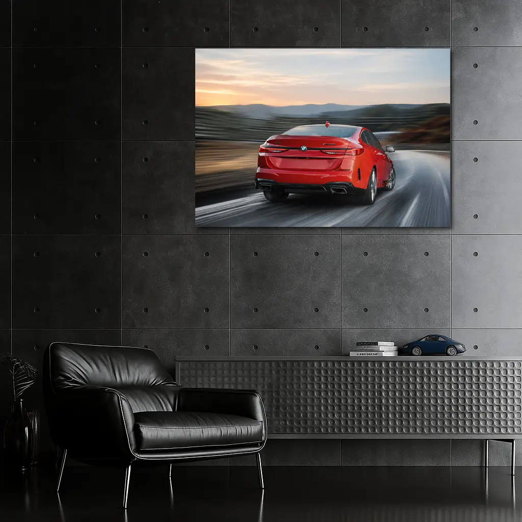 BMW 2 Series Gran Coupe Red Highway Drive – Wall Art