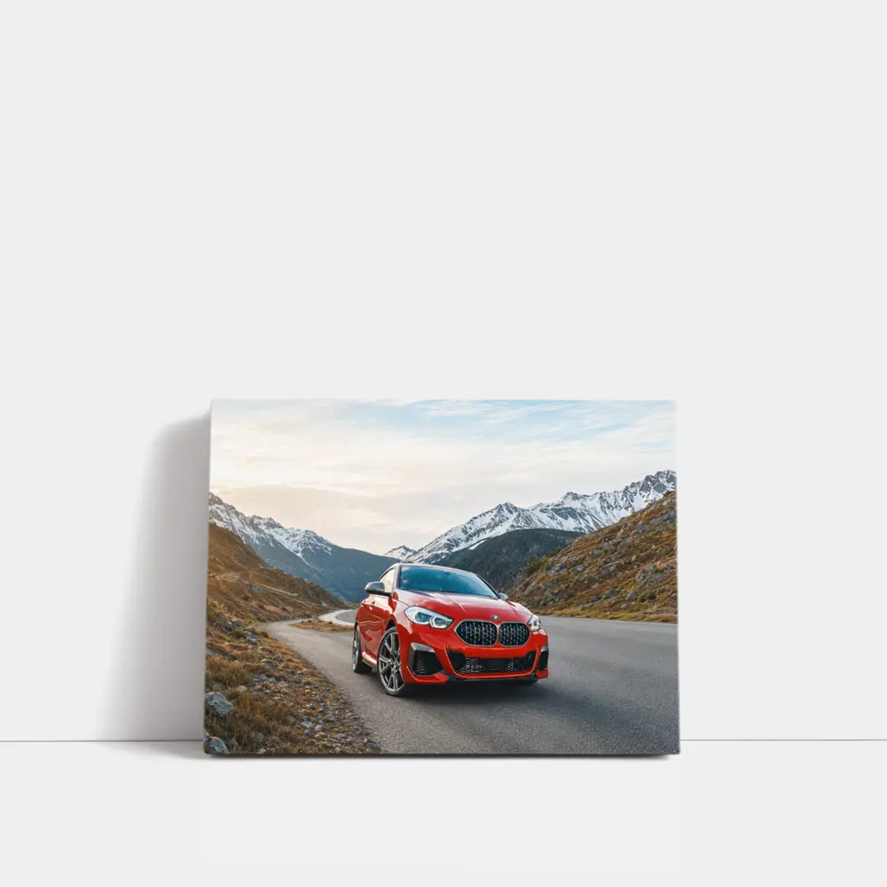 BMW 2 Series Red Alpine Mountain Road – Wall Art