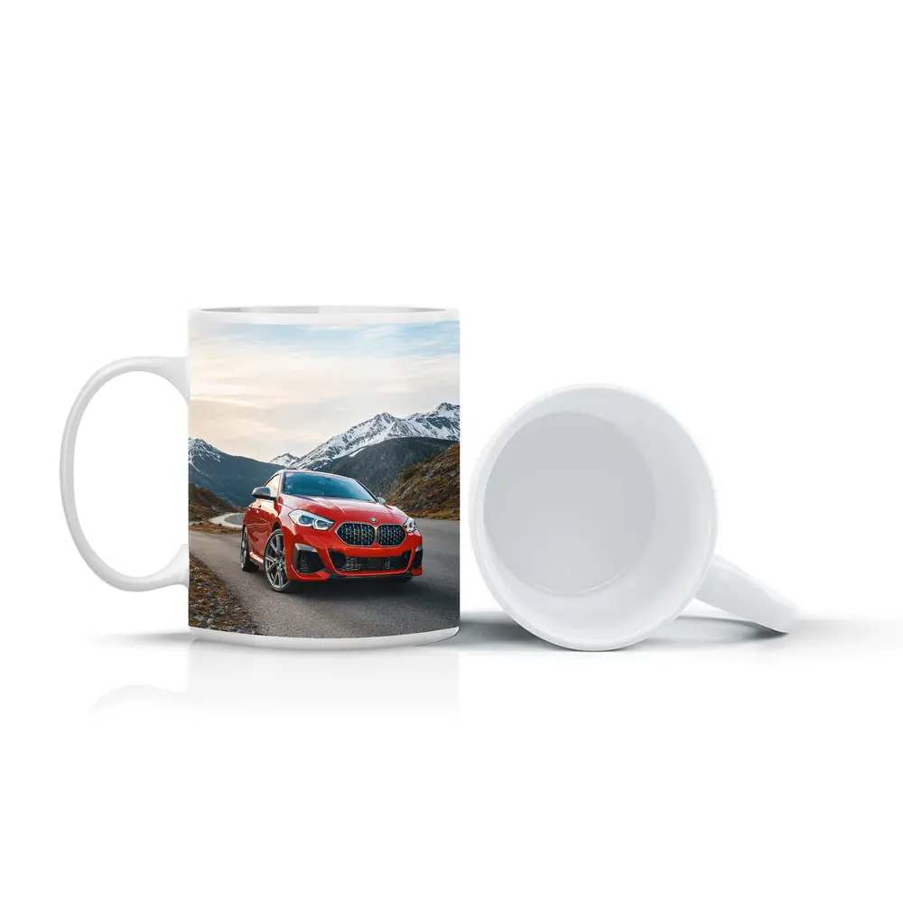 BMW 2 Series Red Alpine Mountain Road – Mugs