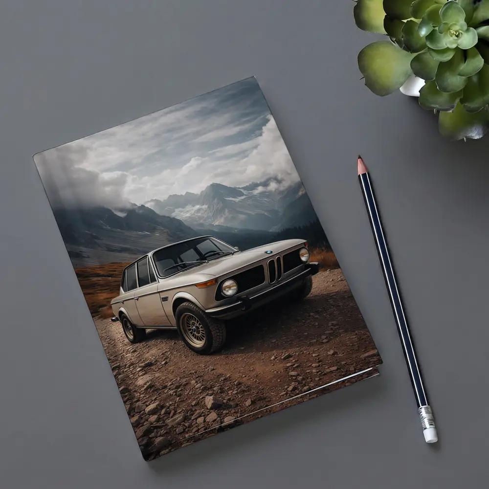 BMW 2002 Classic Car Mountain Road – Notebooks