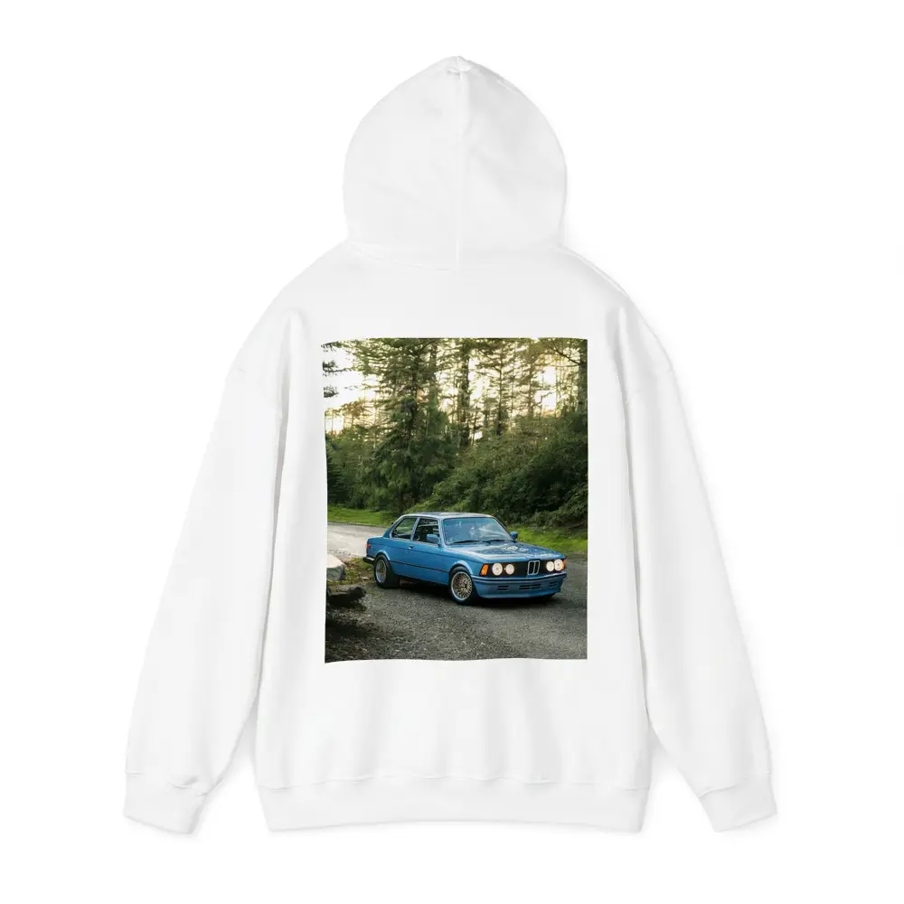 BMW E21 3 Series Blue Forest Road – Hoodies