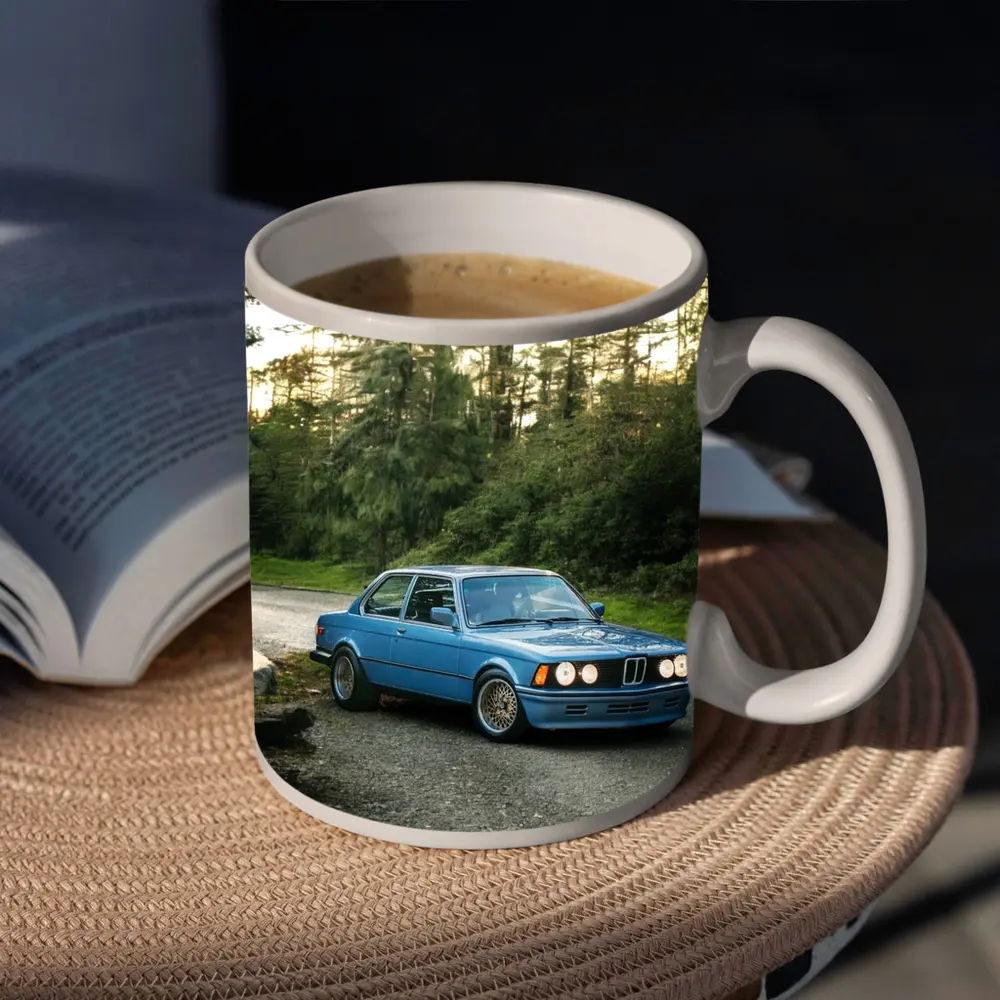 BMW E21 3 Series Blue Forest Road – Mugs