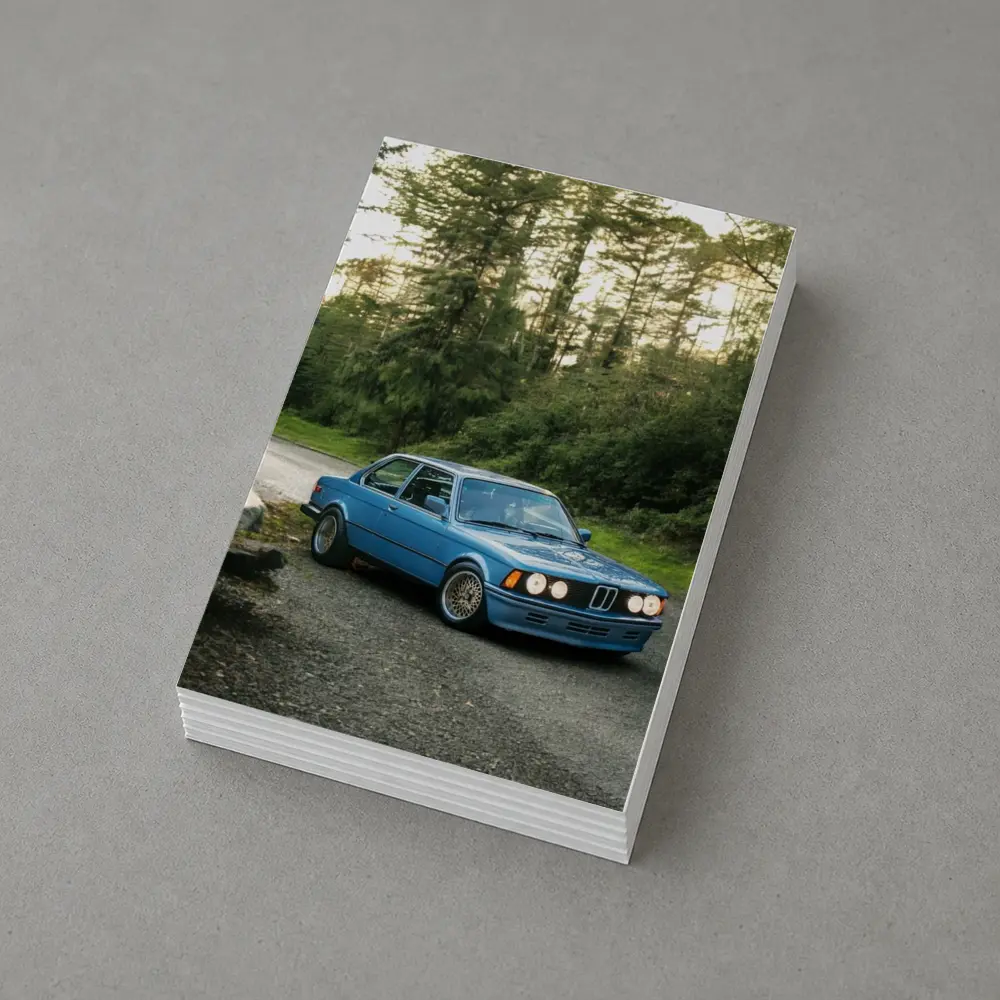 BMW E21 3 Series Blue Forest Road – Postcards