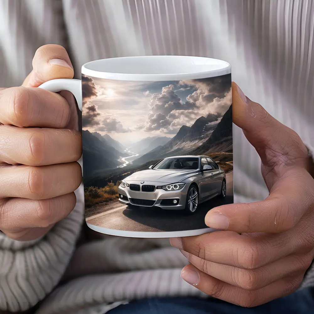 BMW 3 Series Mountain Road Silver – Mugs