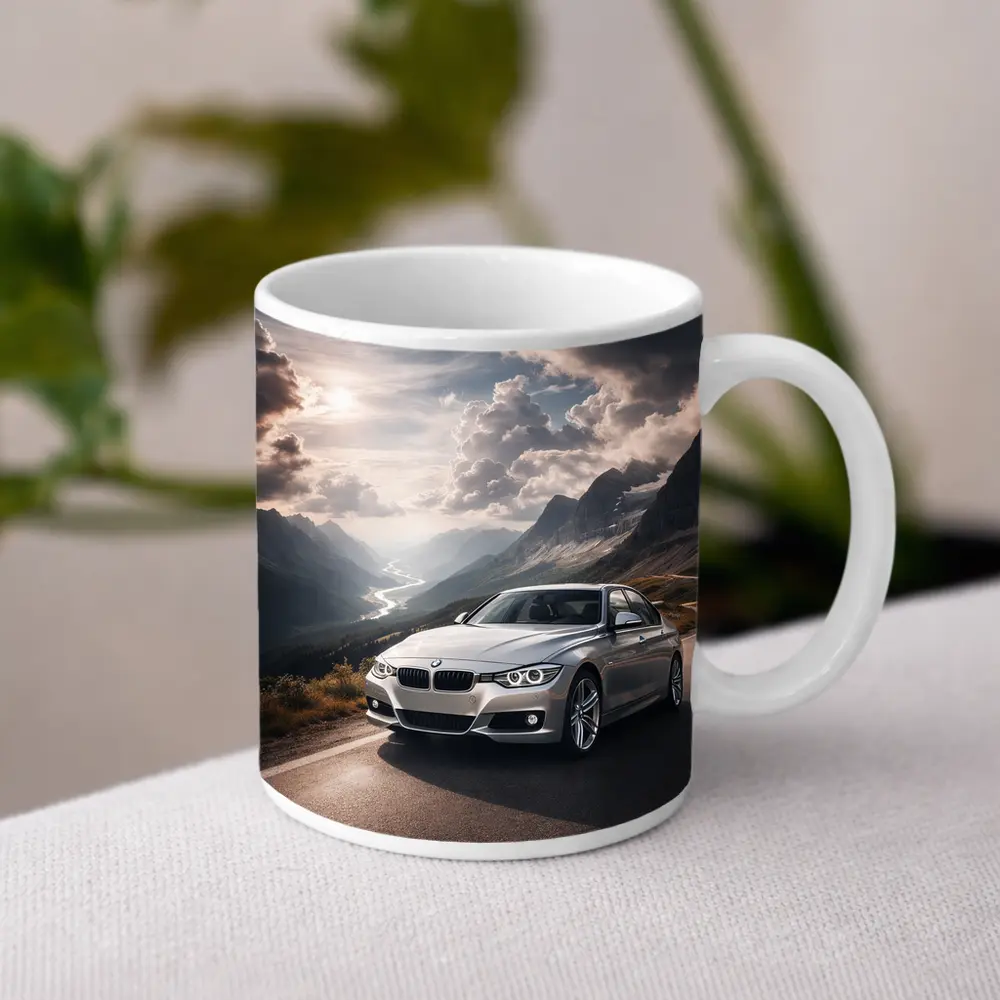 BMW 3 Series Mountain Road Silver – Mugs