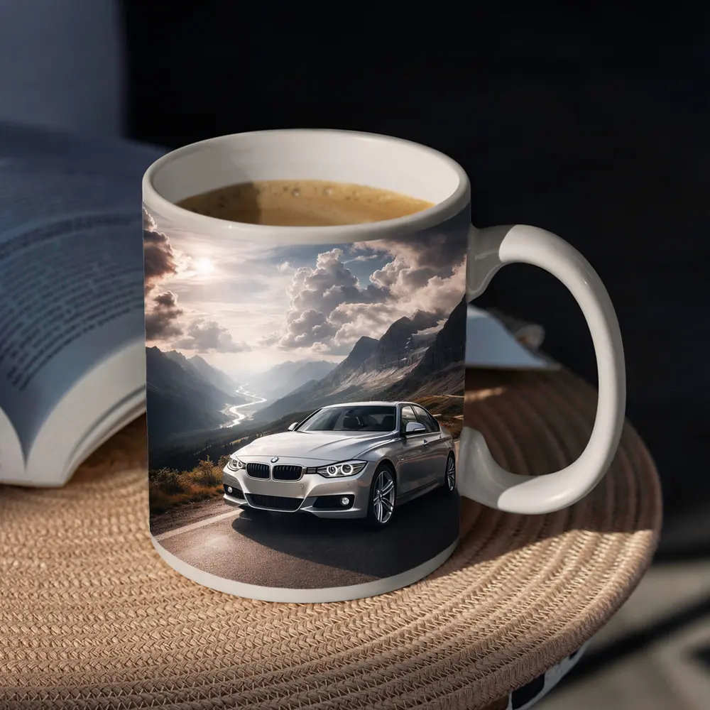 BMW 3 Series Mountain Road Silver – Mugs