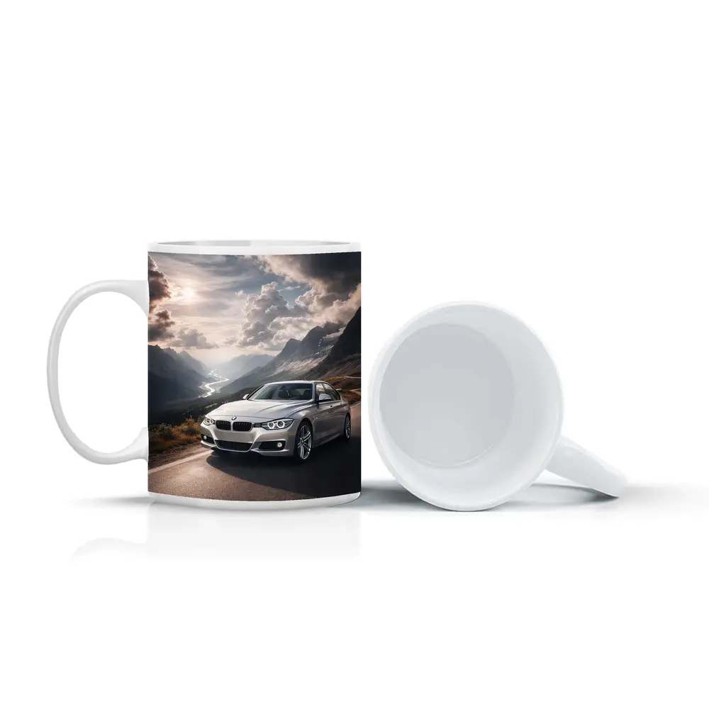 BMW 3 Series Mountain Road Silver – Mugs