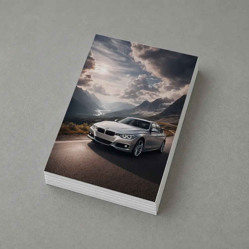BMW 3 Series Mountain Road Silver – Postcards